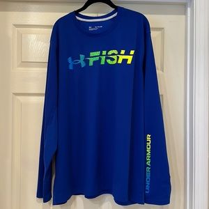 2XL Under Armour Fish Shirt Long Sleeve